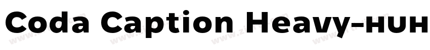 Coda Caption Heavy字体转换 Coda Caption Heavy字体转换